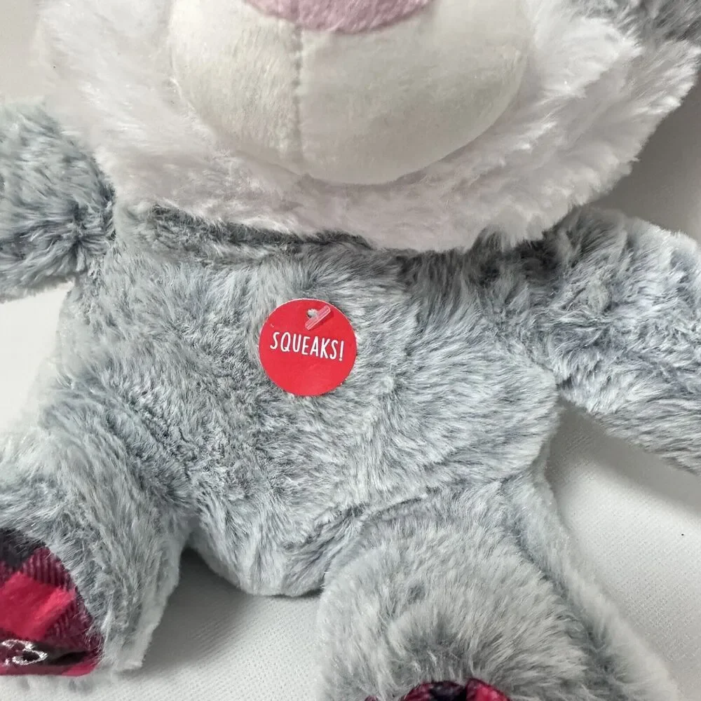 Pestsmart Dog Toy Lucky The Cat Kitty Plush Gray Squeaks 2023 Cuddle Play Chew